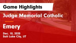 Judge Memorial Catholic  vs Emery  Game Highlights - Dec. 10, 2020