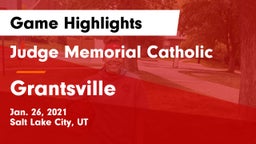 Judge Memorial Catholic  vs Grantsville  Game Highlights - Jan. 26, 2021