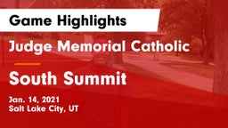 Judge Memorial Catholic  vs South Summit  Game Highlights - Jan. 14, 2021
