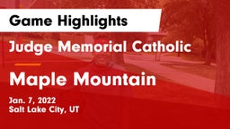 Judge Memorial Catholic  vs Maple Mountain  Game Highlights - Jan. 7, 2022