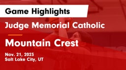 Judge Memorial Catholic  vs Mountain Crest  Game Highlights - Nov. 21, 2023