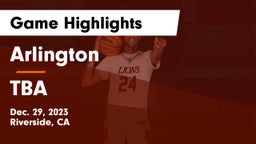 Arlington  vs TBA Game Highlights - Dec. 29, 2023