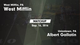 Matchup: West Mifflin vs. Albert Gallatin 2016
