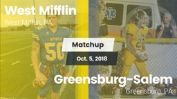 Matchup: West Mifflin vs. Greensburg-Salem  2018