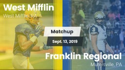 Matchup: West Mifflin vs. Franklin Regional  2019
