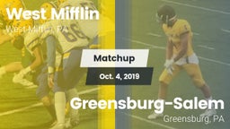 Matchup: West Mifflin vs. Greensburg-Salem  2018