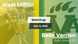 Matchup: West Mifflin vs. Belle Vernon  2019