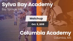 Matchup: Sylva Bay Academy vs. Columbia Academy  2018