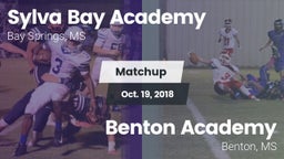 Matchup: Sylva Bay Academy vs. Benton Academy  2018
