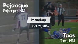Matchup: Pojoaque vs. Taos  2016