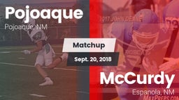 Matchup: Pojoaque vs. McCurdy  2018