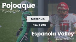 Matchup: Pojoaque vs. Espanola Valley  2018