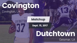 Matchup: Covington vs. Dutchtown  2017