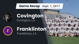Recap: Covington  vs. Franklinton  2017