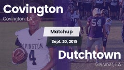 Matchup: Covington vs. Dutchtown  2019