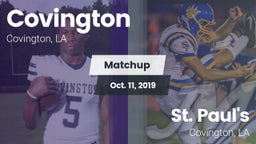 Matchup: Covington vs. St. Paul's  2019