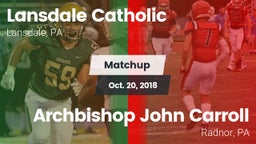 Matchup: Lansdale Catholic vs. Archbishop John Carroll  2018