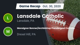 Recap: Lansdale Catholic  vs. Monsignor Bonner/Archbishop Prendergast Catholic 2020