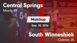 Matchup: Central Springs vs. South Winneshiek  2016