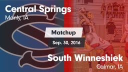 Matchup: Central Springs vs. South Winneshiek  2016