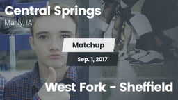 Matchup: Central Springs vs. West Fork  - Sheffield 2017