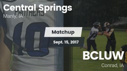 Matchup: Central Springs vs. BCLUW  2017