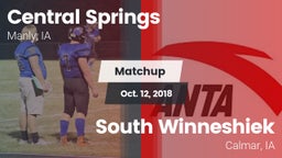 Matchup: Central Springs vs. South Winneshiek  2018