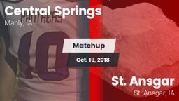 Matchup: Central Springs vs. St. Ansgar  2018