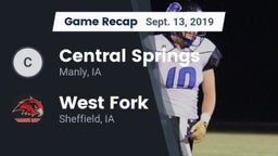 Recap: Central Springs  vs. West Fork  2019