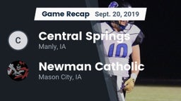 Recap: Central Springs  vs. Newman Catholic  2019