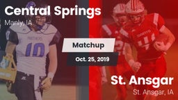 Matchup: Central Springs vs. St. Ansgar  2019