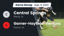 Recap: Central Springs  vs. Garner-Hayfield-Ventura  2023