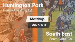 Matchup: Huntington Park vs. South East  2016