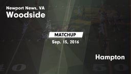 Matchup: Woodside vs. Hampton  2016