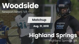 Matchup: Woodside vs. Highland Springs  2018