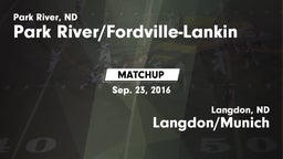 Matchup: Park River/Fordville vs. Langdon/Munich  2016