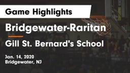 Bridgewater-Raritan  vs Gill St. Bernard's School Game Highlights - Jan. 14, 2020