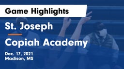 St. Joseph vs Copiah Academy  Game Highlights - Dec. 17, 2021