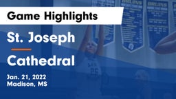 St. Joseph vs Cathedral  Game Highlights - Jan. 21, 2022