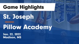 St. Joseph vs Pillow Academy Game Highlights - Jan. 22, 2022