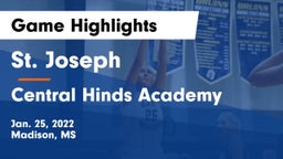 St. Joseph vs Central Hinds Academy  Game Highlights - Jan. 25, 2022