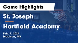 St. Joseph vs Hartfield Academy  Game Highlights - Feb. 9, 2024