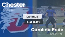 Matchup: Chester vs. Carolina Pride  2017