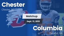 Matchup: Chester vs. Columbia  2019