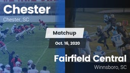 Matchup: Chester vs. Fairfield Central  2020