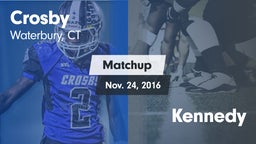 Matchup: Crosby vs. Kennedy 2016