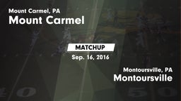 Matchup: Mount Carmel vs. Montoursville  2016