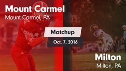 Matchup: Mount Carmel vs. Milton  2016