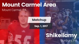 Matchup: Mount Carmel Area vs. Shikellamy  2017