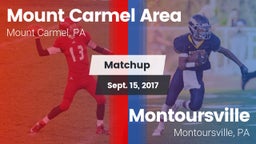 Matchup: Mount Carmel Area vs. Montoursville  2017